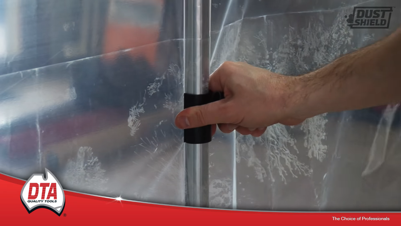 Dust Shield Temporary Wall System Kit for Tiling and Construction