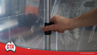 Dust Shield Temporary Wall System Kit for Tiling and Construction