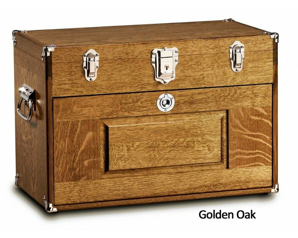 Gerstner USA 2007 Wood Chest for Hobbies, Tools, Jewelry Box, Personal Valuables