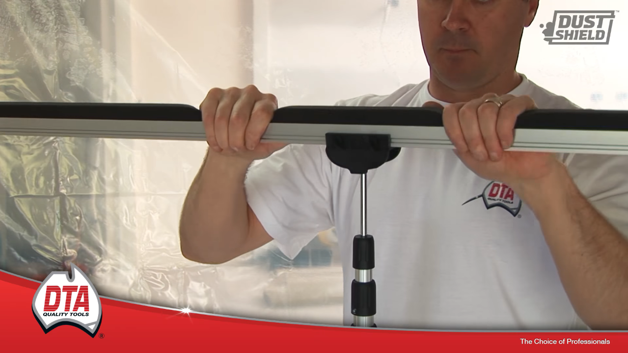 Dust Shield Temporary Wall System Kit for Tiling and Construction