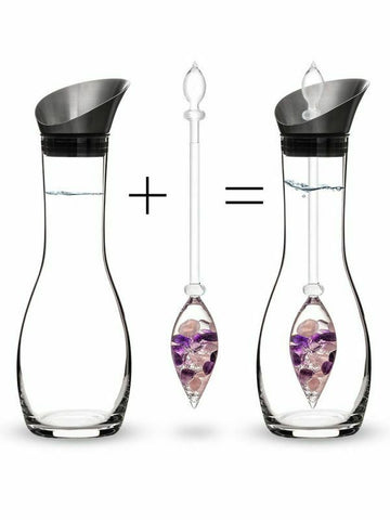 Water Decanter with Gemstone Vials, VitaJuwel Era - Wellness