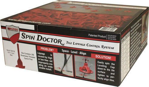 Spin Doctor Tile Leveling System 1/32" 250pc Posts, 100 Caps, 25pc Sponge