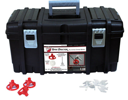 Spin Doctor PRO Tile Leveling System Kit – 200 Caps, 500 Bases, 100 Shields