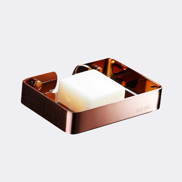 Wall Mounted Rose Gold Soap Dish, Stainless Steel Luxury Soap Dishes
