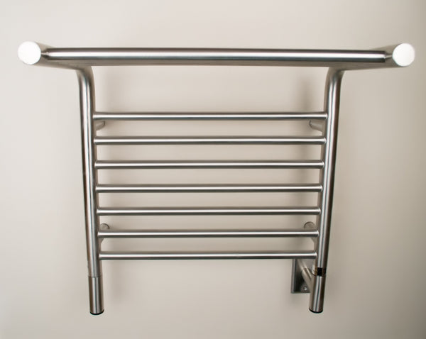 Brushed Towel Warmer, Amba Jeeves M Shelf, Hardwired, 11 Bars, W 21" H 22"