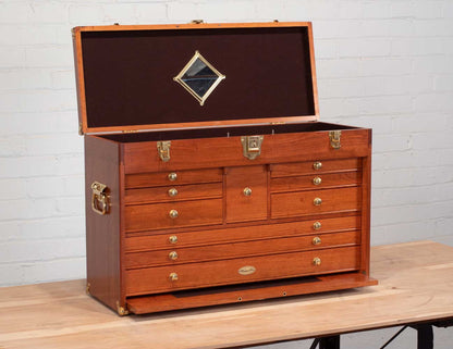 Gerstner 2610 Wooden Chest for Hobby Supplies, Jewelry Box, Valuables Storage