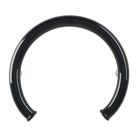 Curved Grab Bars, Ponte Giulio Maxima Round Grab Bars in Black