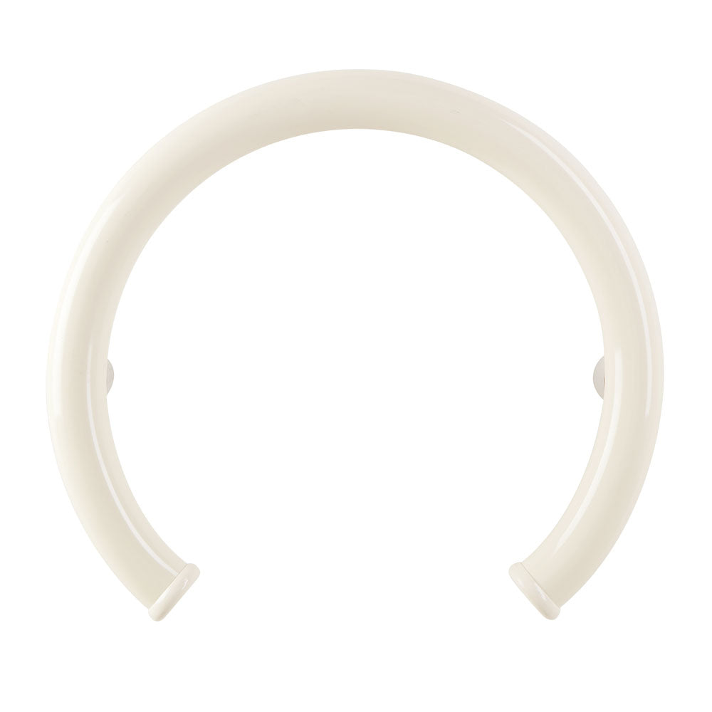 Curved Grab Bars, Ponte Giulio Maxima Round Grab Bars in Ivory