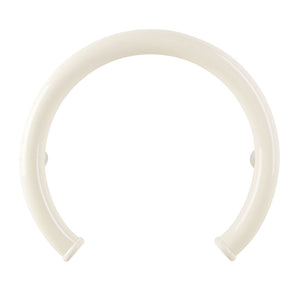 Curved Grab Bars, Ponte Giulio Maxima Round Grab Bars in Ivory