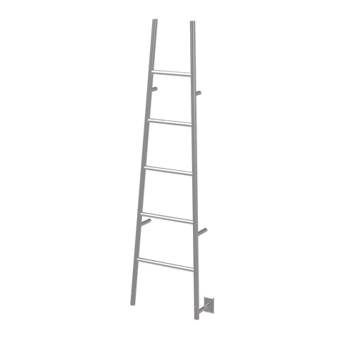 Polished Towel Warmer, Amba Jeeves A Ladder, Hardwired, 5 Bars, W 21" H 75"