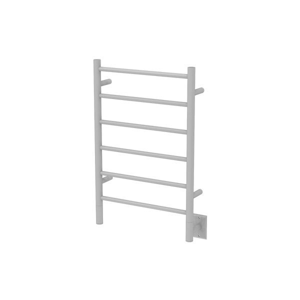 White Towel Warmer, Amba Jeeves J Straight, Hardwired, 6 Bars, W 21" H 31"