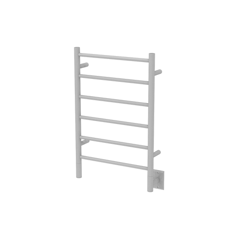 White Towel Warmer, Amba Jeeves J Straight, Hardwired, 6 Bars, W 21" H 31"