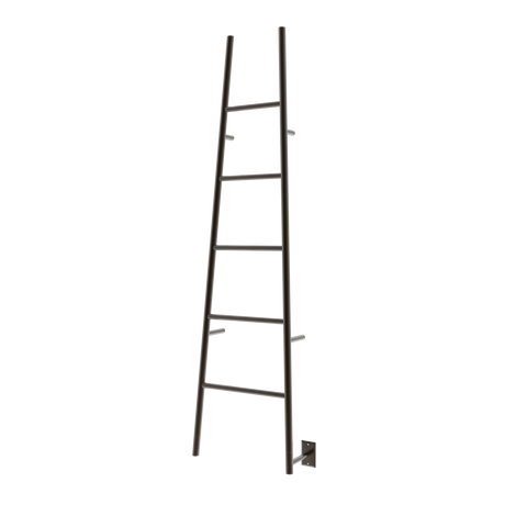 Oil Rubbed Bronze Towel Warmer, Amba Jeeves A Ladder, Hardwired, 5 Bars, W 21" H 75"