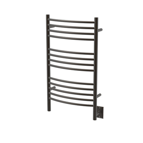 Oil Rubbed Bronze Towel Warmer, Amba Jeeves C Curved, Hardwired, 13 Bars, W 21" H 36"