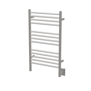 Brushed Towel Warmer, Amba Jeeves C Straight, Hardwired, 13 Bars, W 21" H 36"