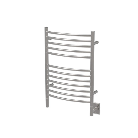 Polished Towel Warmer, Amba Jeeves E Curved, Hardwired, 12 Bars, W 21" H 31"