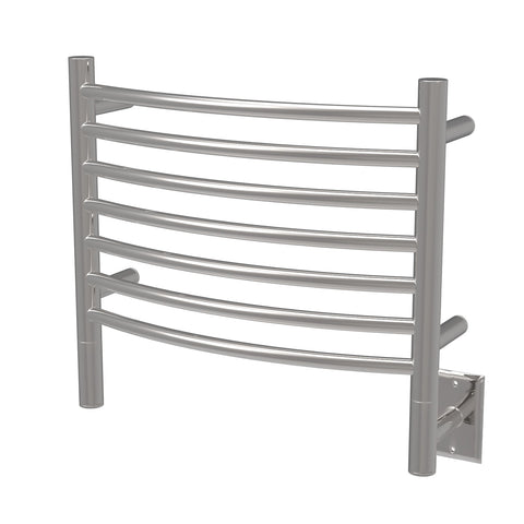Polished Towel Warmer, Amba Jeeves H Curved, Hardwired, 7 Bars, W 21" H 18"