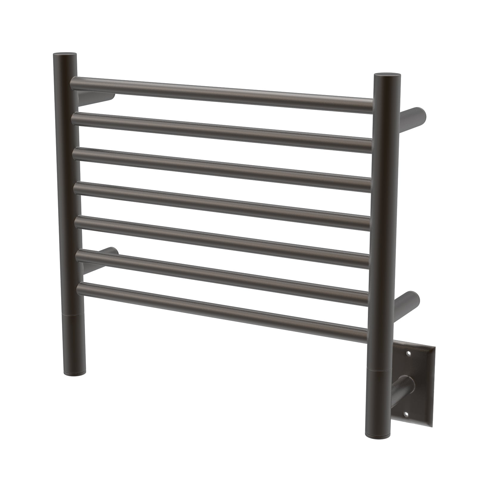 Oil Rubbed Bronze Towel Warmer, Amba Jeeves H Straight, Hardwired, 7 Bars, W 21" H 18"