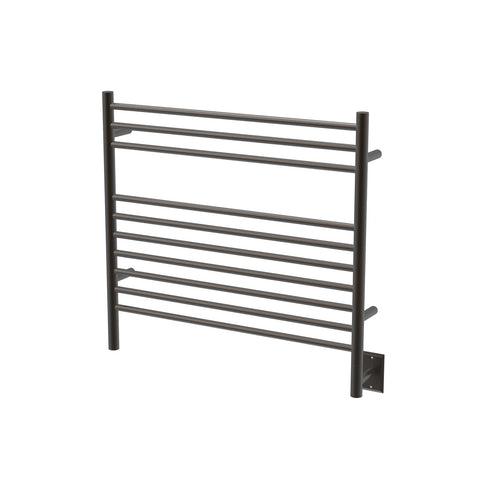 Oil Rubbed Bronze Towel Warmer, Amba Jeeves K Straight, Hardwired, 10 Bars, W 30" H 27"