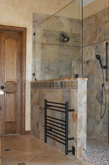 Oil Rubbed Bronze Towel Warmer, Amba Jeeves K Straight, Hardwired, 10 Bars, W 30" H 27"