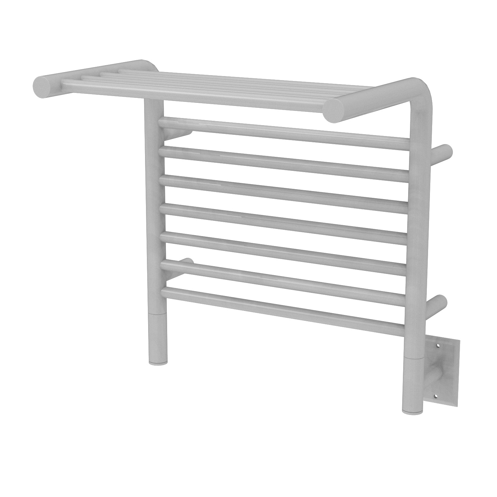 White Towel Warmer, Amba Jeeves M Shelf, Hardwired, 11 Bars, W 21" H 22"