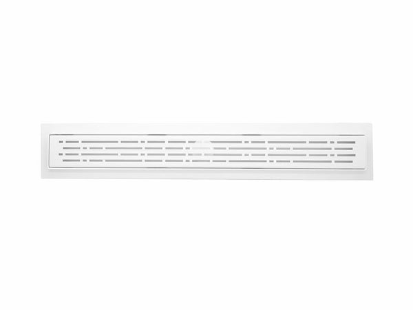 16 Inch White Linear Shower Drain, Broken Lane Design by SereneDrains