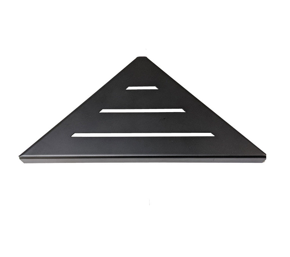 Wall Mounted Matte Black 9 Inch Triangle Shower Shelf