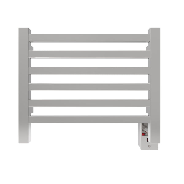 Polished Towel Warmer, Amba Quadro Model Q2016P, 6 Bars Towel Warmer