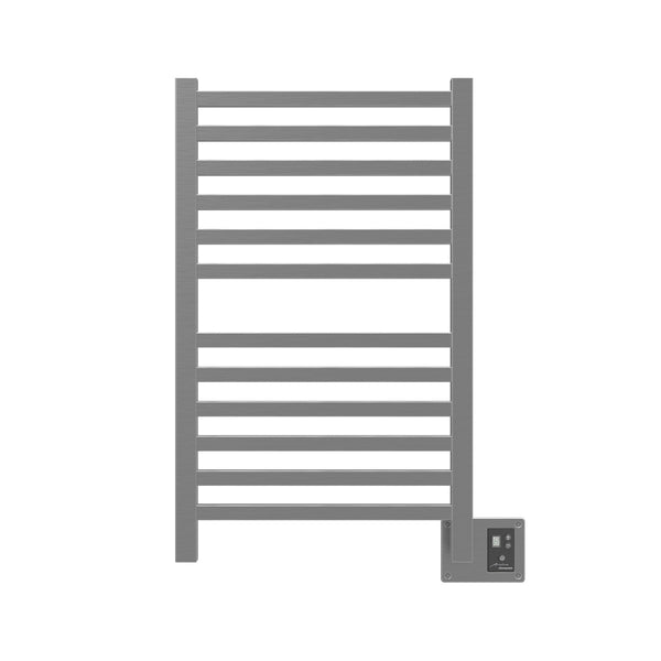 Brushed Towel Warmer, Amba Quadro Model Q2033B, 12 Bars Towel Warmer