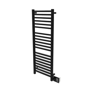 Matte Black Towel Warmer, Amba Quadro Model Q2054, 20 Bars Towel Warmer