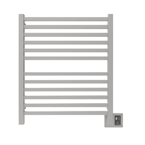 Brushed Towel Warmer, Amba Quadro Model Q2833B, 12 Bars Towel Warmer