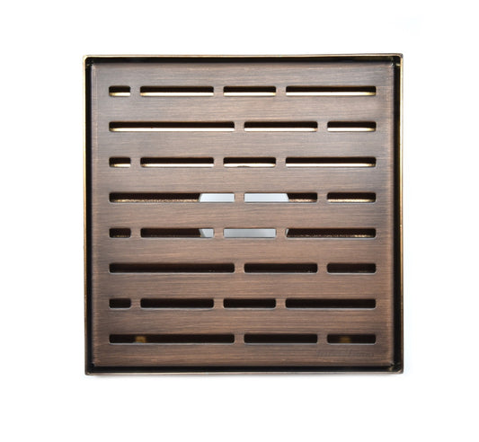 SereneDrains 6 Inch Oil Rubbed Bronze Shower Drain Cover
