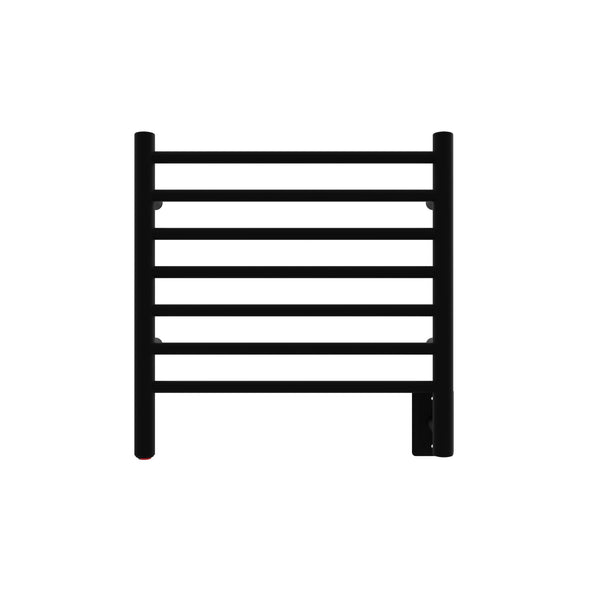 Matte Black Towel Warmer, Amba Radiant Small 7 Bars Towel Warmer