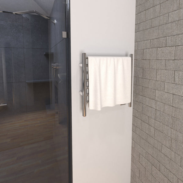 Polished Towel Warmer, Amba Radiant Small 7 Bars Towel Warmer