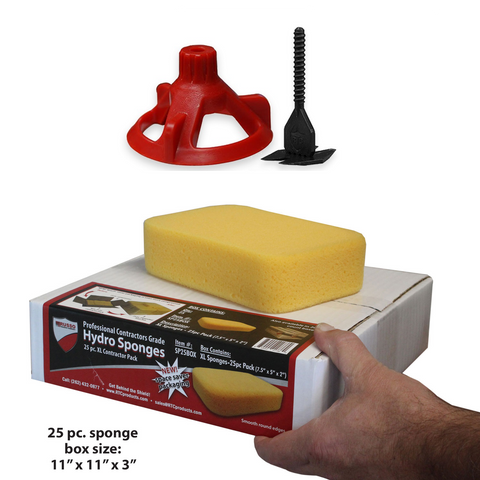 Spin Doctor Tile Leveling System 1000 PRO Kit With XL Hydro Sponge 25pc