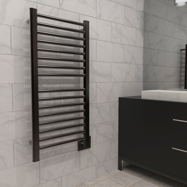 Oil Rubbed Bronze Towel Warmer, Amba Sirio Model S2142, 16 Bars Towel Warmer