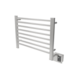 Polished Towel Warmer, Amba Sirio Model S2921, 8 Bars Towel Warmer