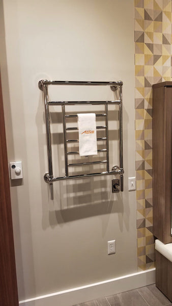 Polished Towel Warmer, Amba Traditional Model T-2536PN, 8 Bars Towel Warmer