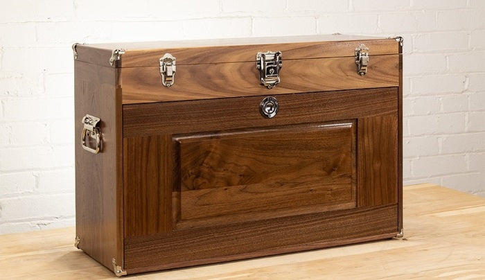 Gerstner 2610 Wooden Chest for Hobby Supplies, Jewelry Box, Valuables Storage