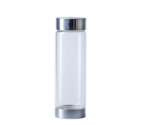 Gem Water Bottle, VitaJuwel ViA Glass Bottle without GemPod Crystals