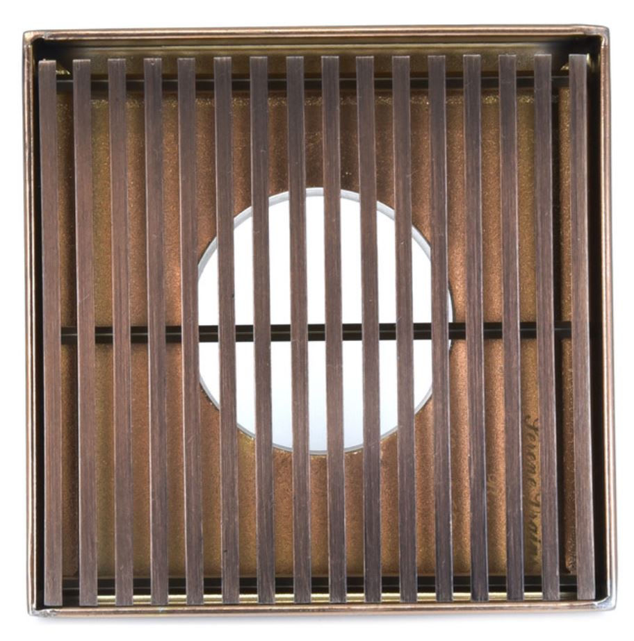 4 Inch Square Shower Drain Cover Oil Rubbed Bronze