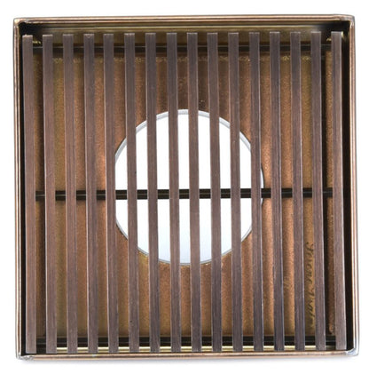 4 Inch Square Shower Drain Cover Oil Rubbed Bronze
