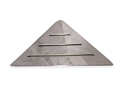 Wall Mounted Brushed Nickel 9 Inch Triangle Shower Shelf