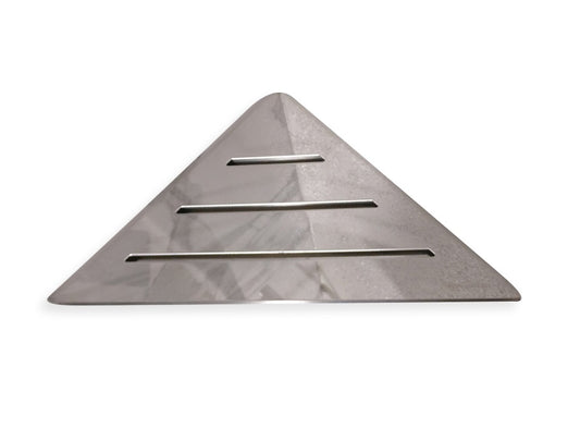 Wall Mounted Brushed Nickel 9 Inch Triangle Shower Shelf