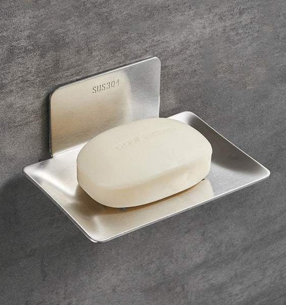 Wall Mounted Brushed Soap Dish, Thickened Stainless Steel Luxury Soap Dishes