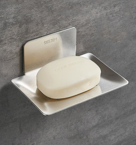 Wall Mounted Silver Soap Dish, Thickened Stainless Steel Luxury Soap Dishes