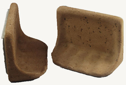 Travertine Cast Stone Soap Dish in Mocha or Ivory